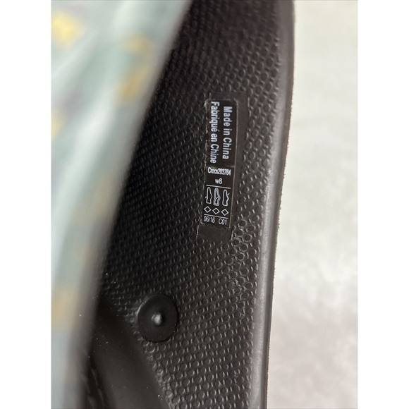 CROCS Sarah Crosslite Floral Dual Comfort Heel Clogs Mules 203764 Women's Size 8 - Picture 7 of 7